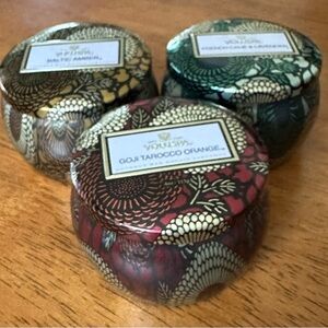 Anthropologie Voluspa Japonica Mini Tin Candles, Set of 3